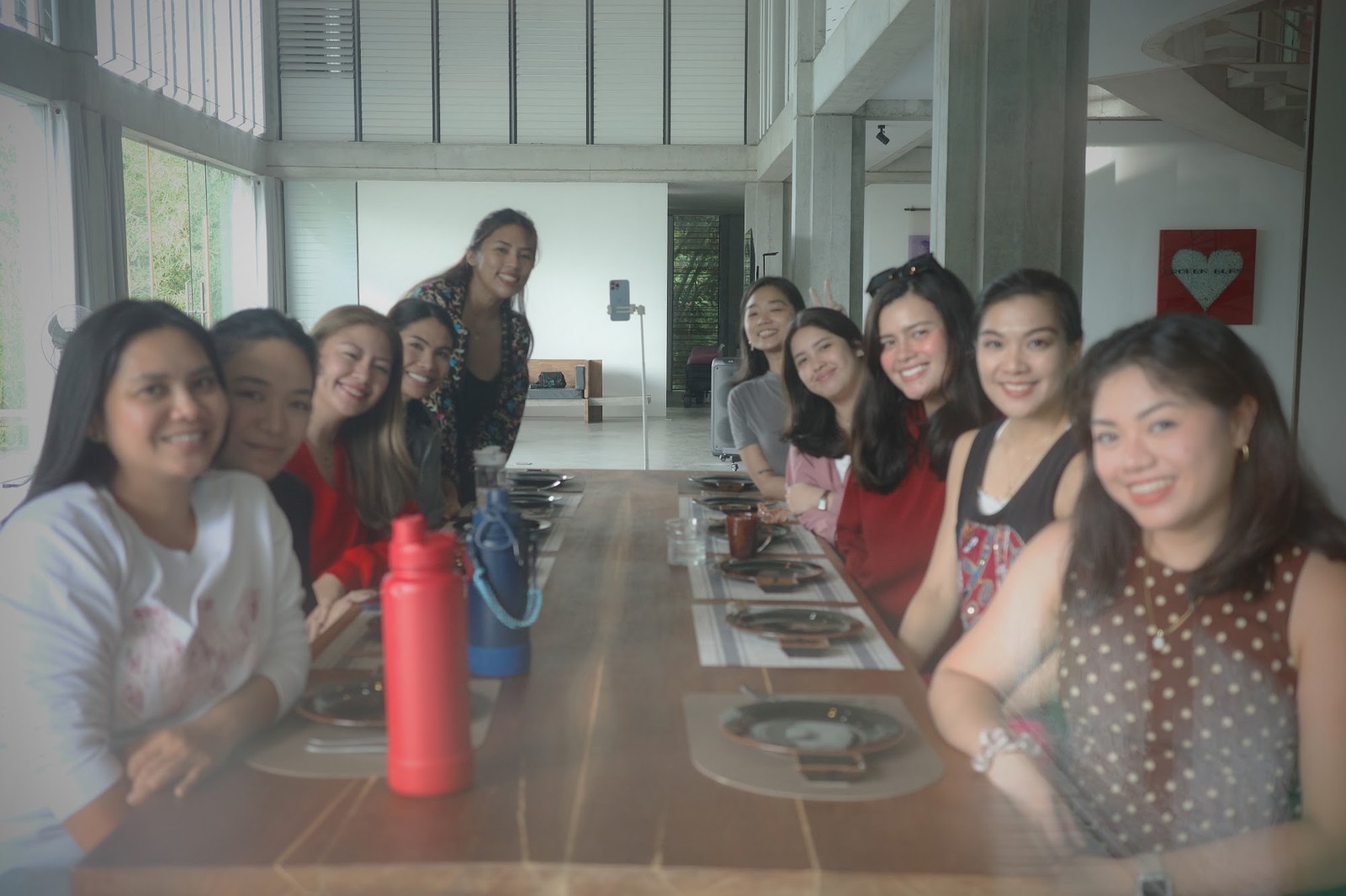 All of us, at the table